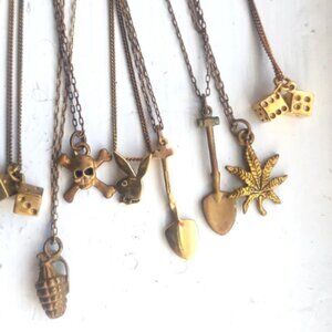 9 PC LOT Wholesale Designer 18k Gold Plated UNISEX Pendant Necklaces